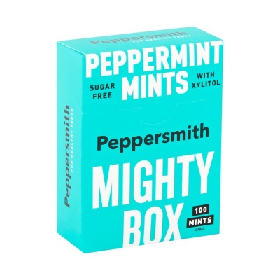 Peppersmith Peppermint Sugar Free Mints Mighty Box 60g